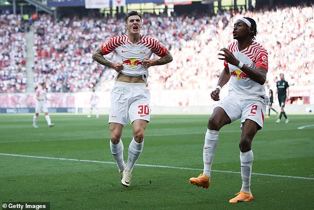 Sesko enjoyed a brilliant campaign with Leipzig, scoring 18 goals in all competitions