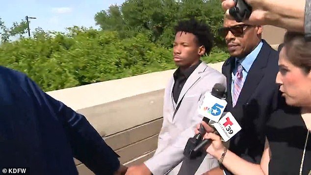 Karmelo Anthony, 17, did not answer questions from reporters Monday as he walked out of jail