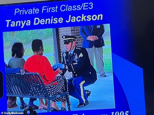 Officials shared this image of Tanya's family members as the mom and daughter were laid to rest in Alabama