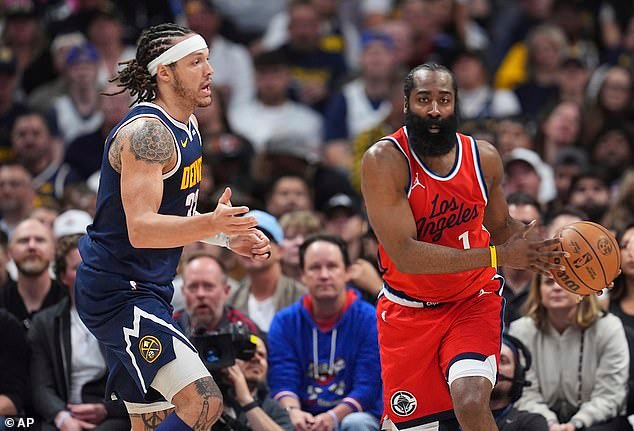 Denver Nuggets are expected to host the Los Angeles Clippers in Game 5 at the arena of their tense playoff series (Both teams pictured during first-round NBA playoffs on April 21)