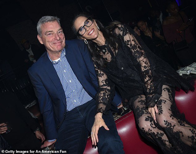 It doesn't hurt that Gertz is married to the private-equity businessman Tony Ressler (L), who's now worth $10.9B, but Gertz told The Hollywood Reporter in 2018 that she made more money than him when they got together; pictured in March 2024 in Austin, Texas