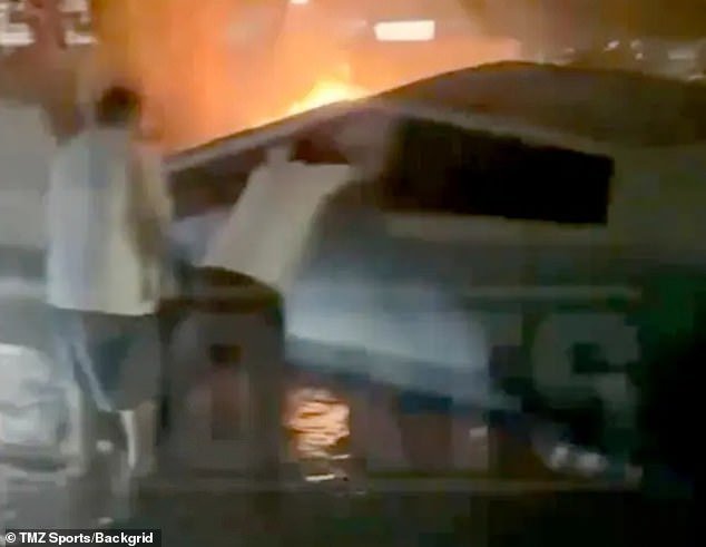 Two good Samaritans rushed to the scene and peered inside the vehicle to see if there were any other victims