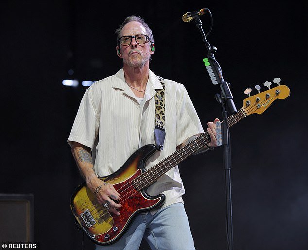 Scott returned to the stage four days after his wife was shot and injured by police, and charged with attempted murder - seen at Coachella on April 12 2025