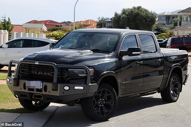 The family acquaintances arrived in a Ute believed to belong to Virginia Giuffre's husband Robert, who she split from earlier this year. He was not one of the passengers