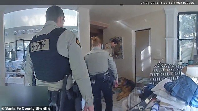 Body cam footage of police arriving at the couple's mansion was also revealed after a court order