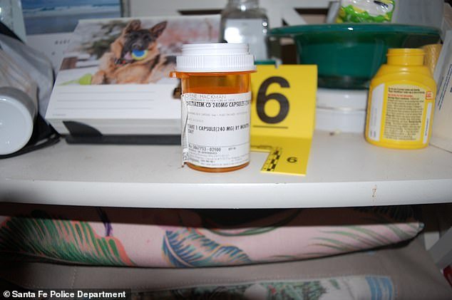 Medication was found strewn around the home when authorities arrived