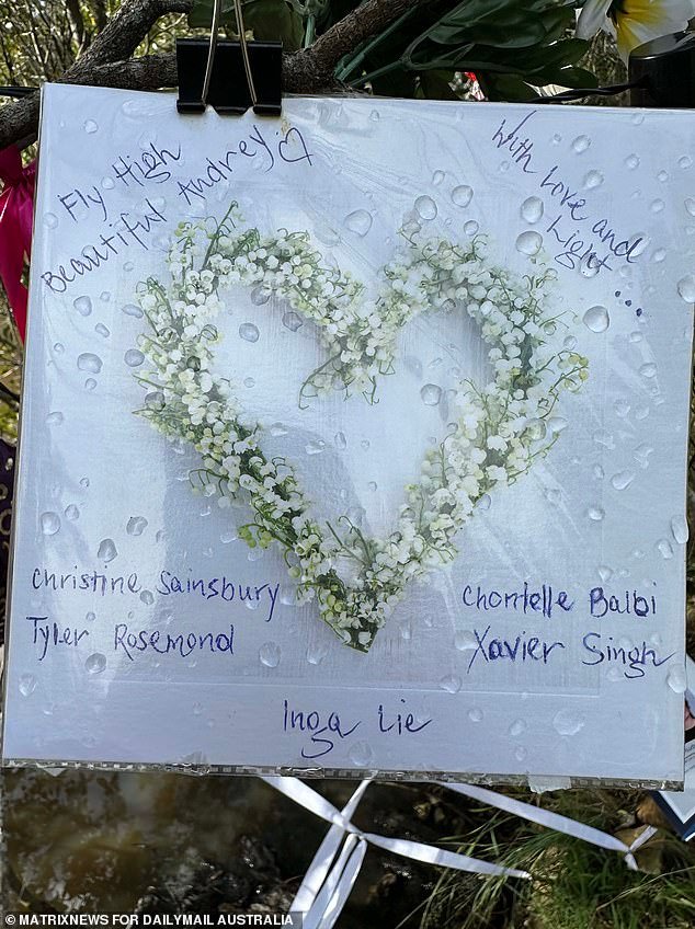 Tributes have been left in her memory at the spot where Audrey Griffin died