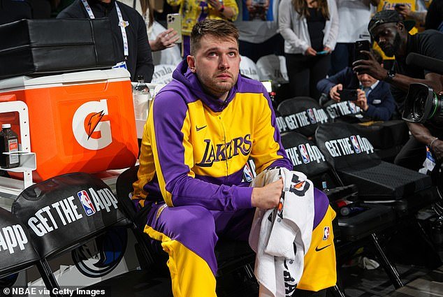 An emotional Doncic returned to Dallas as a Lakers player earlier this month, winning 112-97