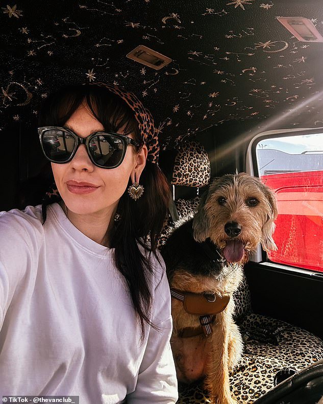 Nicole was keen to settle in her own home however with rising interest rates and a looming cost-of-living crisis she found saving for a home of her own an impossible task (pictured with her dog McCartney)