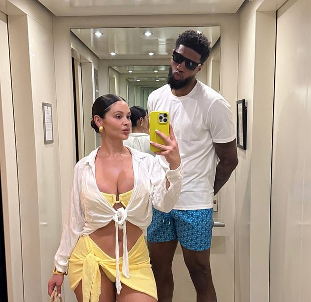 Paul George is back on vacation with his wife Daniela after his miserable NBA campaign