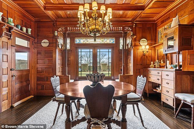 Earning its historic namesake from Rose and his wife Mary, the Rosemary Lodge features intricately hand-carved woodwork and stained glass windows