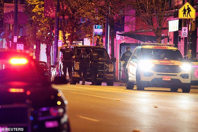 Major crime detectives and collision reconstruction teams remained at the scene late into the evening