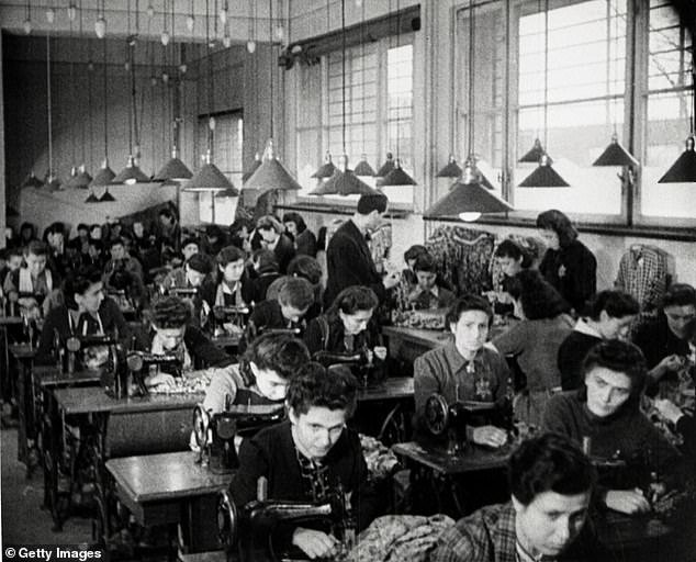 Some Jewish women were forced to work in a factory in a Polish ghetto, part of Nazi Germany's business empire
