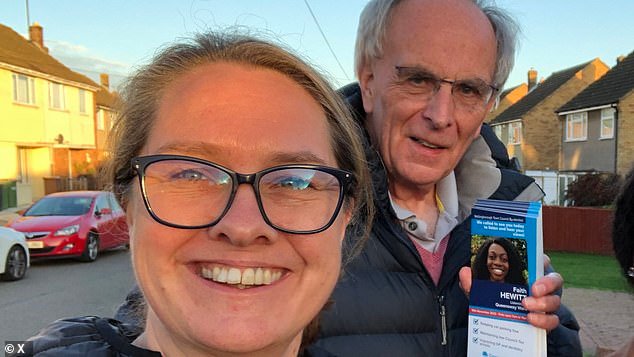 The votes were triggered by the recall of Peter Bone (pictured, with his partner, the Tory Wellingborough candidate Helen Harrison) in Wellingborough over bullying allegations, and Chris Skidmore (below) quitting in protest in Kingswood at the government backing off Net Zero plans.