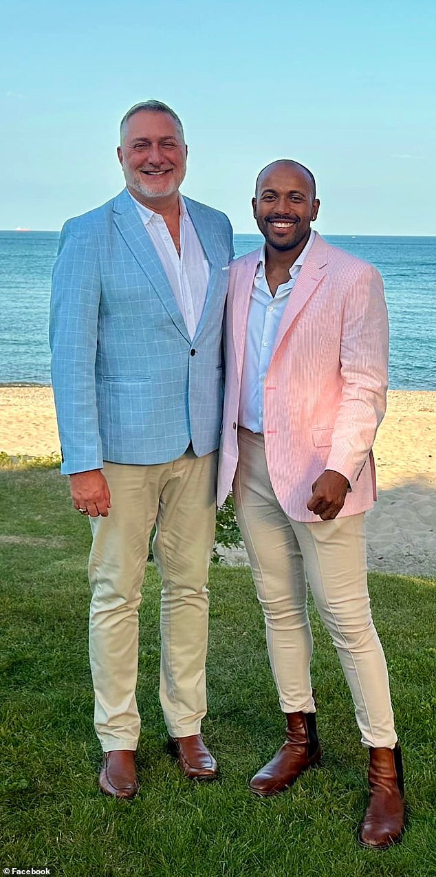 John Reid is the first openly gay candidate for statewide office in Virginia. He is married to Alonzo Mable (pictured), who is a member of Virginia's LGBTQ+ advisory board