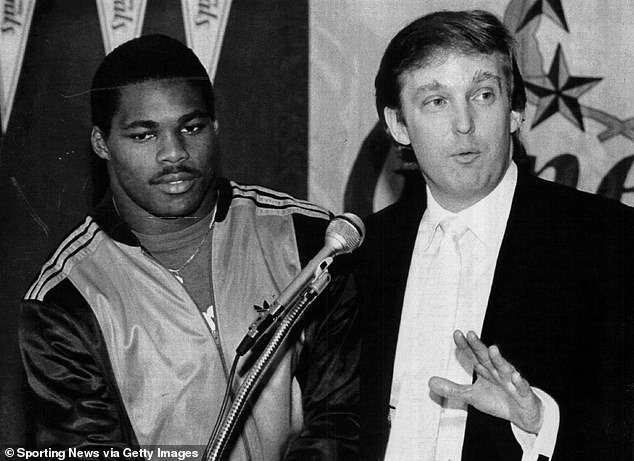Trump is seen as Generals owner alongside running back and future ally Herschel Walker