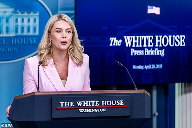 White House Press Secretary Karoline Leavitt was asked about Sanders' draft pick Monday
