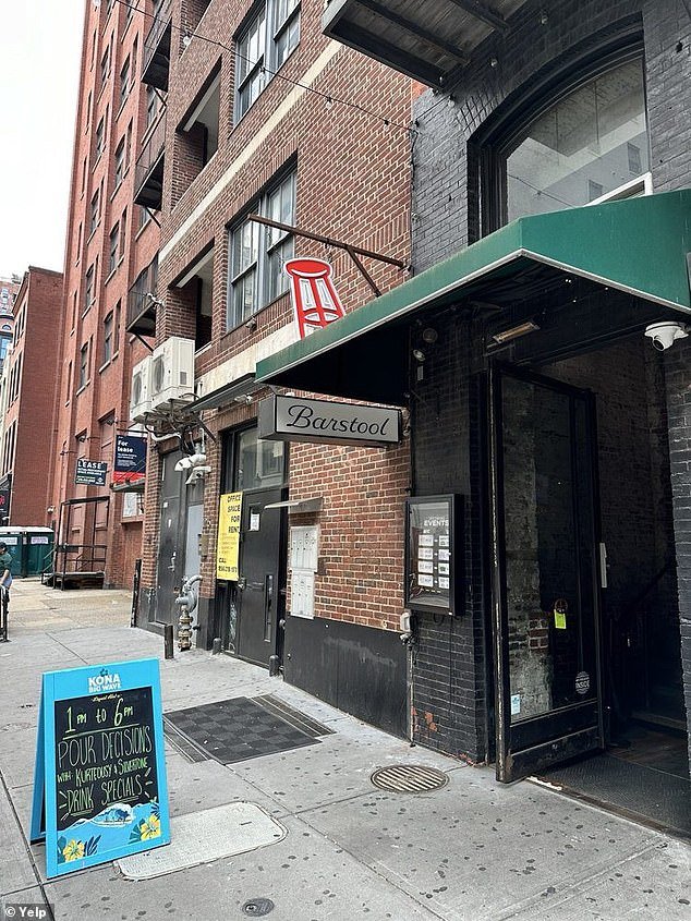 The shocking incident occurred at Barstool Sansom Street in Philadelphia over the weekend