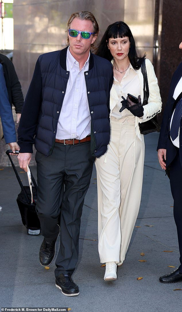 Not too long ago, Allman, who has a history of drug addiction, was locked in a court battle with his famous mother over her failed bid to win conservatorship over him. His now estranged wife  Marieangela 'Queenie' King had supported him in the legal fight in 2024 (pictured)