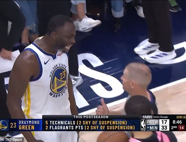 The Golden State Warriors star exploded at the officials over the decision on Thursday night