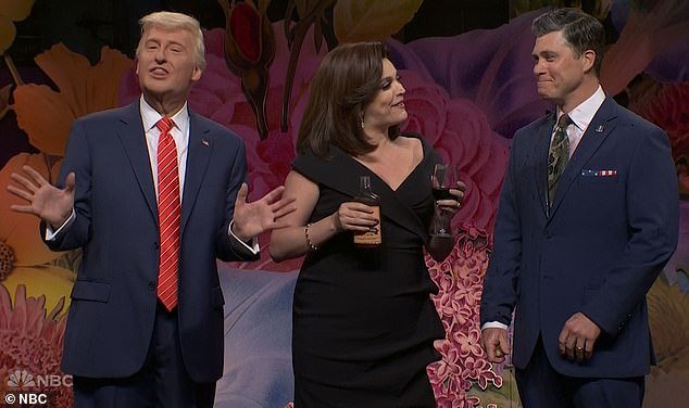 Saturday Night Live alumna Cecily Strong returned to play Jeanine Pirro in the cold open, with James Austin Johnson as Donald Trump and Colin Jost as Pete Hegseth