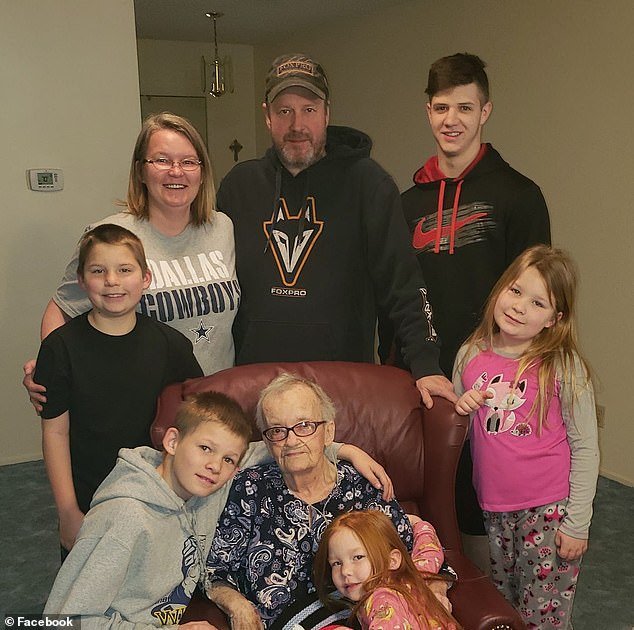 Jarrett's parents believe the teen (pictured as a child, at bottom left) is possibly being held against his will