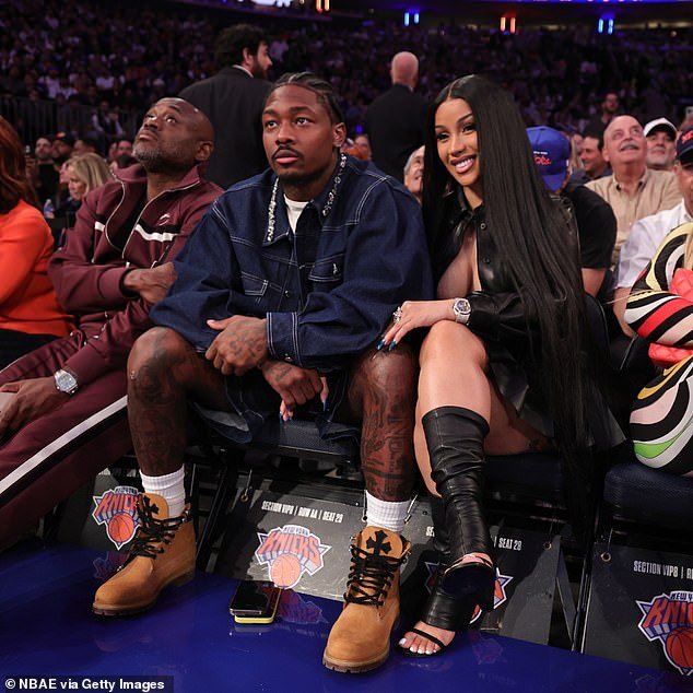 Cardi and Stefon turned the Boston Celtics and the New York Knicks game into date night on Monday as they headed to Madison Square Garden