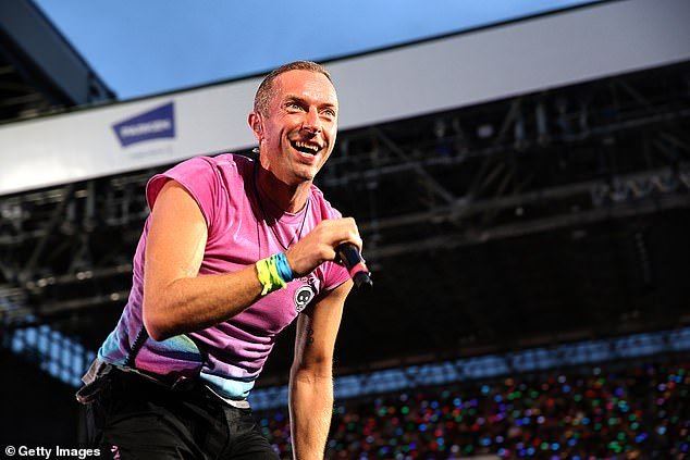 Secret: It comes after The Mail On Sunday revealed Madonna , Dua Lipa and Coldplay (pictured) will headline Glastonbury next year