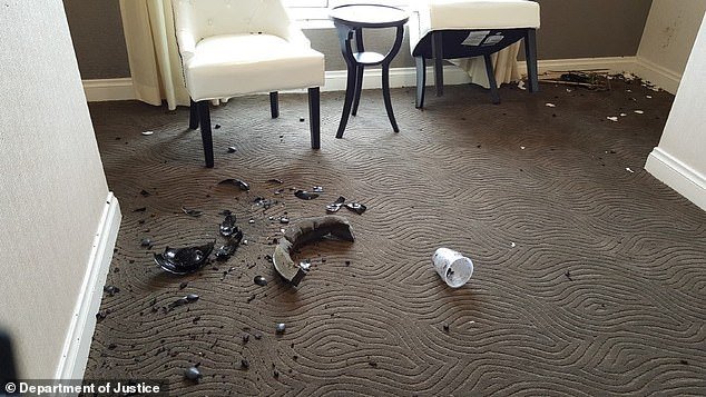 Florez took photos of the aftermath of the attack in the hotel room