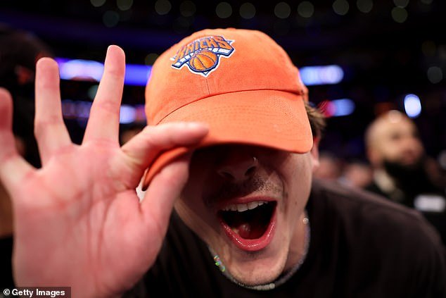 Timothee showed off his orange cap