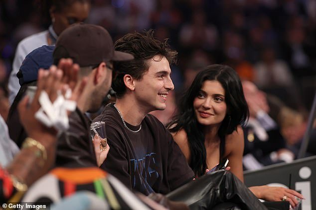 The group sat courtside as the New York Knicks took on the Boston Celtics during game four of the Eastern Conference second round NBA playoffs