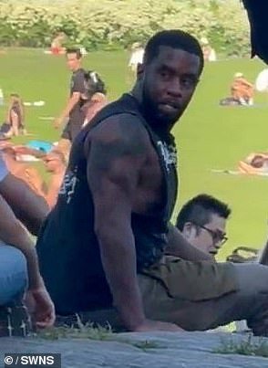 Sean 'Diddy' Combs was spotted hanging out in Central Park the day before his arrest