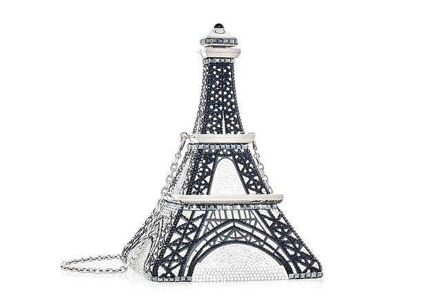 On her hen do Ms Sanchez, 55, opted for a £4,500 crystal-encrusted Eiffel Tower bag – in-keeping with the backdrop of her get-together in Paris