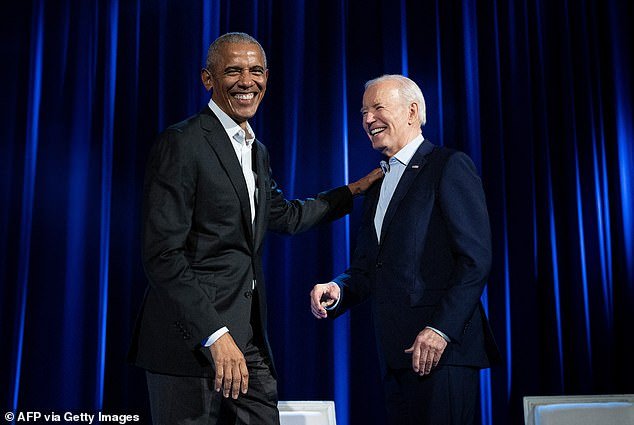 Biden reportedly privately told friends and family he felt 'a deep sense of betrayal' that Obama failed to back him, despite their close relationship which blossomed when he served as Vice President for eight years