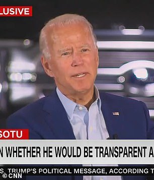 A then-campaign Biden on CNN in September 2020
