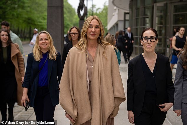 Nicole Daedone, OneTaste's co-founder and former chief executive officer, and Rachel Cherwitz, former head of sales, leave Brooklyn Federal Court on May 6
