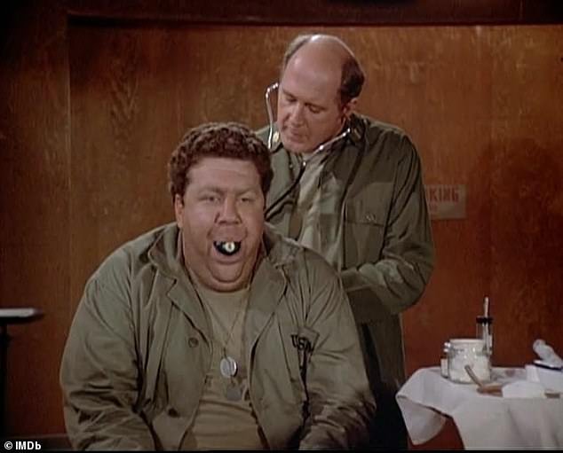 The star is pictured in M*A*S*H as Private Laroche in 1982