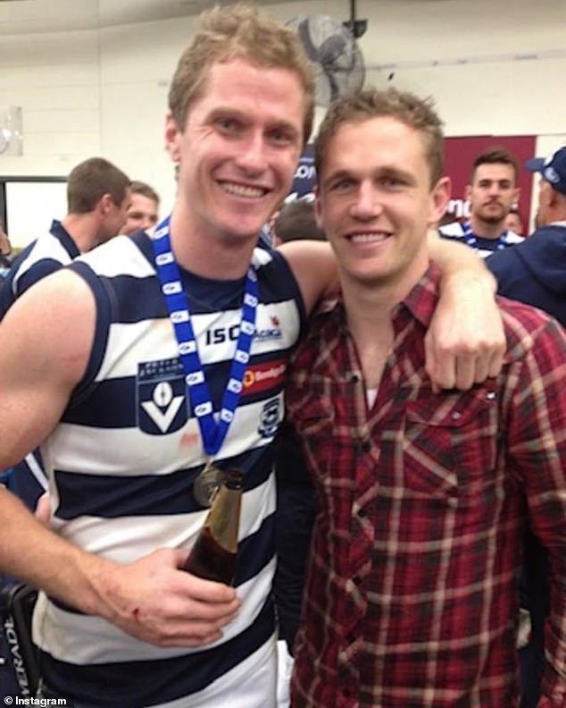 Joel (right) had also issued a heartfelt tribute on Instagram earlier this year to his brother Troy (left), Adam's twin brother, who died in February