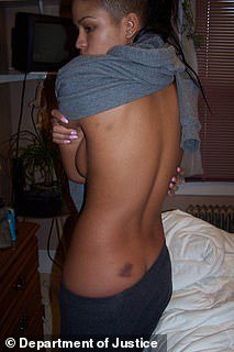 The court has already heard huge tranches of evidence inside the federal courtroom in the first week alone, including horrific photographs of injuries Cassie sustained allegedly at the hands of the music mogul (pictured)