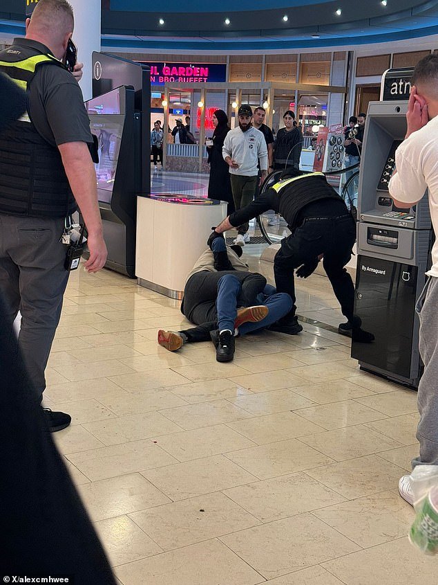 Terrified shoppers shared updates from inside the centre over Sunday afternoon