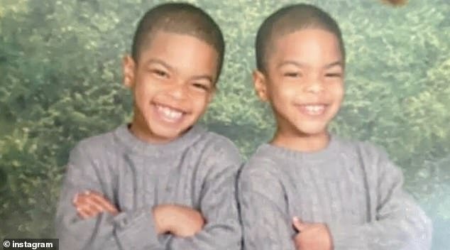 The brothers' (pictured when they were younf) phones also held clues about the tragedy. According to the GBI, their internet searches included 'how to load again' and 'suicide rates in 2024