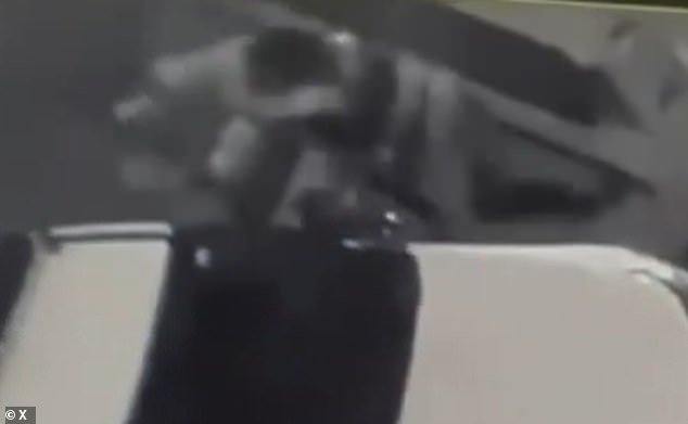The altercation unfolded May 21 at around 2:30am as the former president's security detail grappled with each other next to a police vehicle