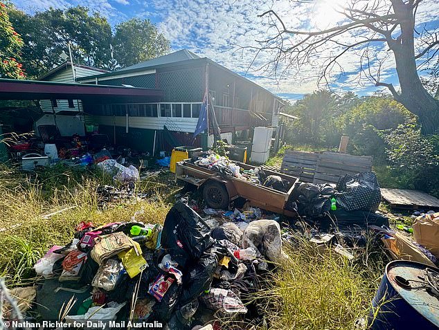 Pheobe was last seen on May 15 leaving the rundown home (pictured) she shared with housemates James Wood and Tanika Bromley in Gin Gin