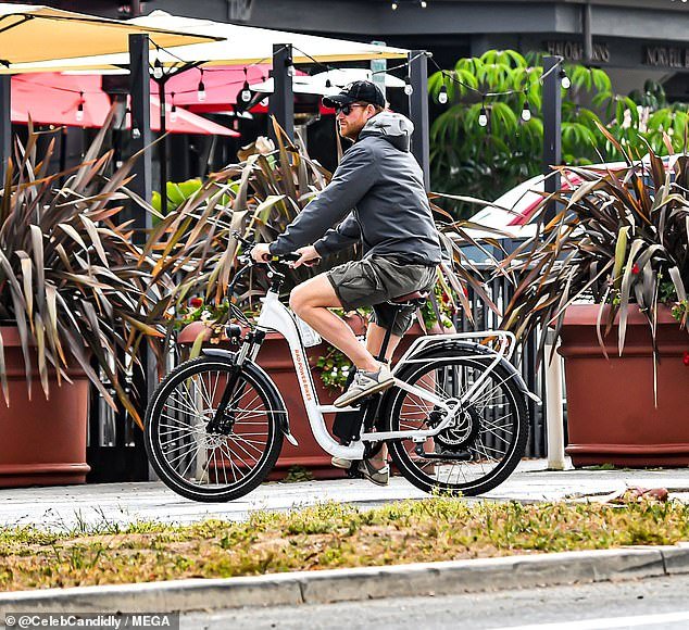 Prince Harry loves a solo bike ride in his spare time - but he is followed by his security team, neighbours have said