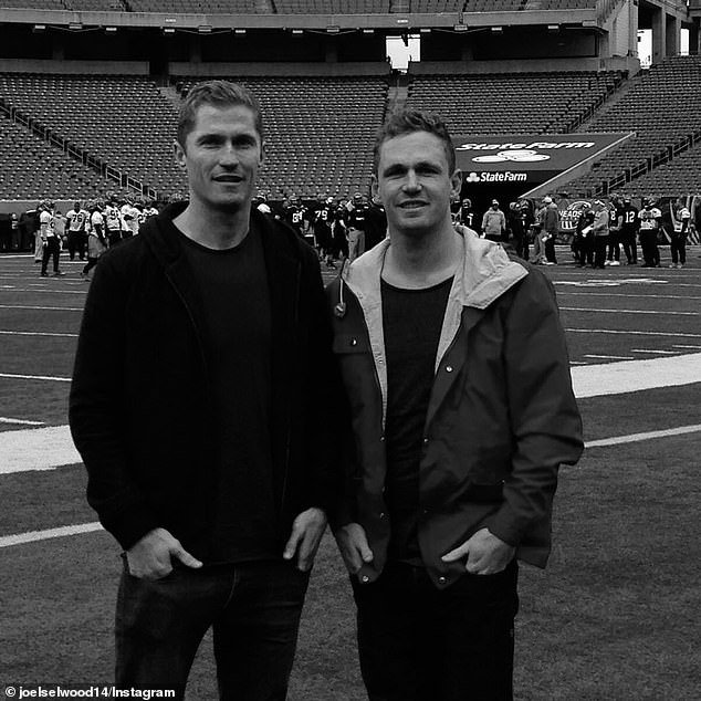 Joel Selwood (right) has paid tribute to his brother Adam (left) after his tragic passing, aged 41, posting several pictures of he and his brother on Instagram