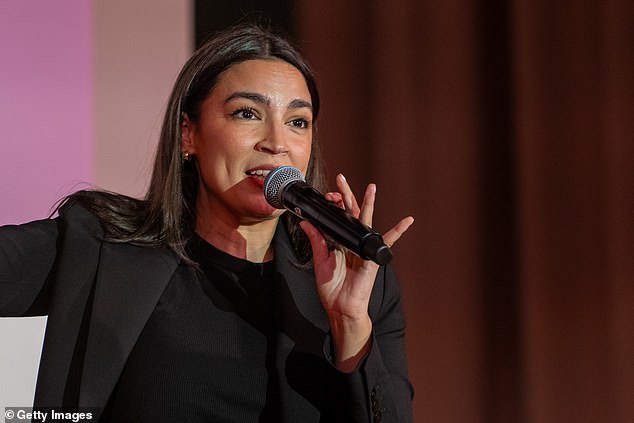 Alexandria Ocasio-Cortez (pictured) had a stubborn response to Tom Homan's claims she was breaking the law for holding a webinar that advised illegal immigrants on evading ICE agents