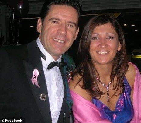 Graeme Davidson, 54, has been charged over the death of his wife Jacqueline (pictured together above)
