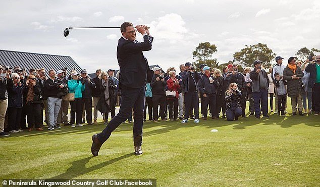 Andrews has been trying to play more golf since resigning as premier