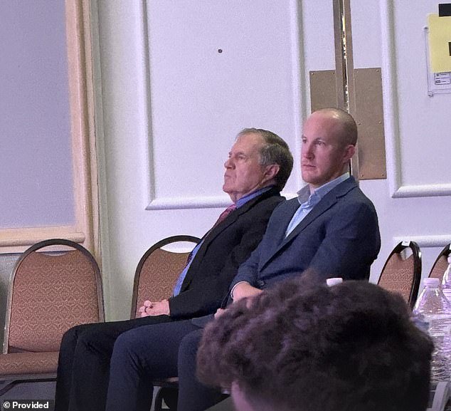Bill Belichick sits front row to watch his girlfriend Jordon Hudson at her Miss Maine pageant