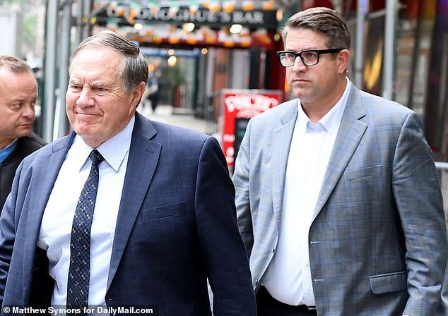 PR Guru Brandon Faber instead accompanied Belichick to his interview in New York